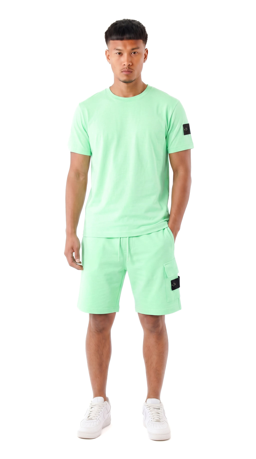 Ensemble Short/T-shirt Neo – LT Green - vue 1