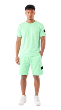 Ensemble Short/T-shirt Neo – LT Green - vue 1