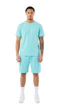 Ensemble Short/T-shirt Cargo Tank – Green Nil - vue 1
