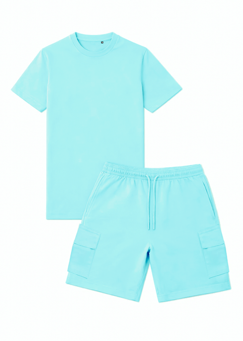 Ensemble Short/T-shirt Cargo Tank – Green Nil - vue 2