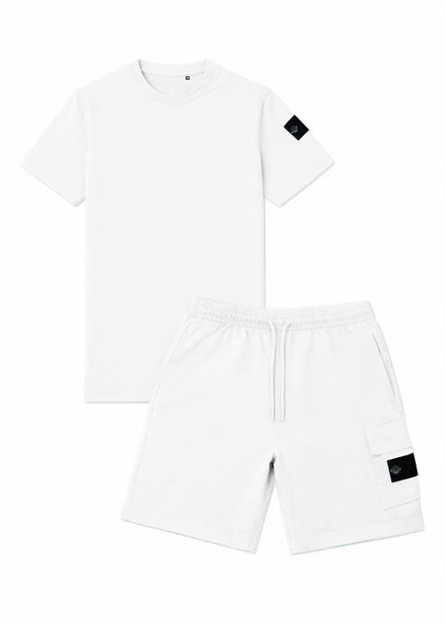 Ensemble Short/T-shirt Neo – Blanc - vue 2