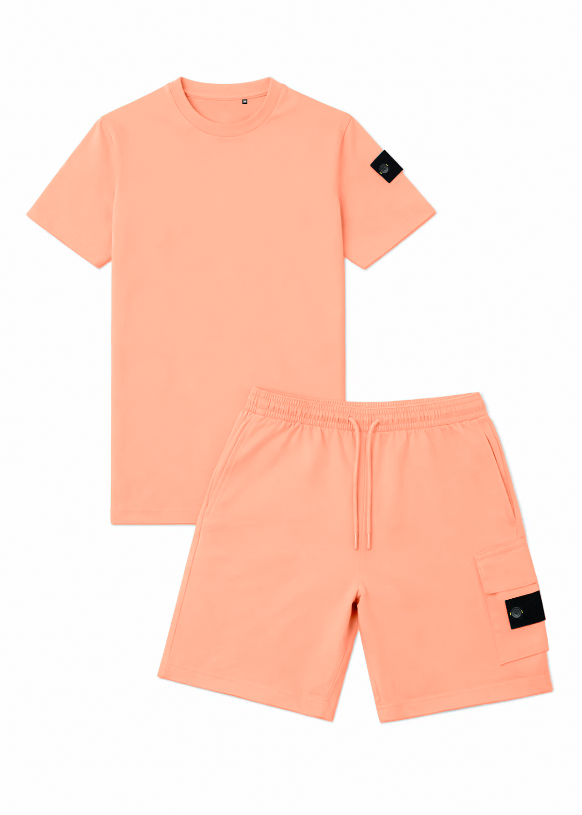 Ensemble Short/T-shirt Neo – Salmon - vue 2