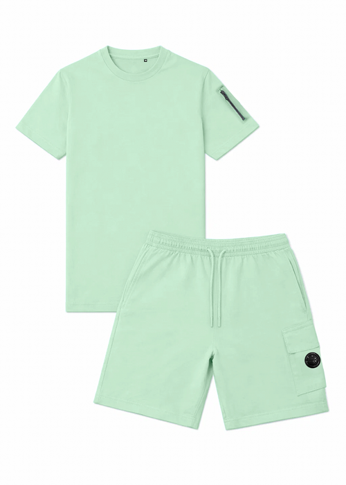 Ensemble Short/T-shirt Trinity – Pistache - vue 2