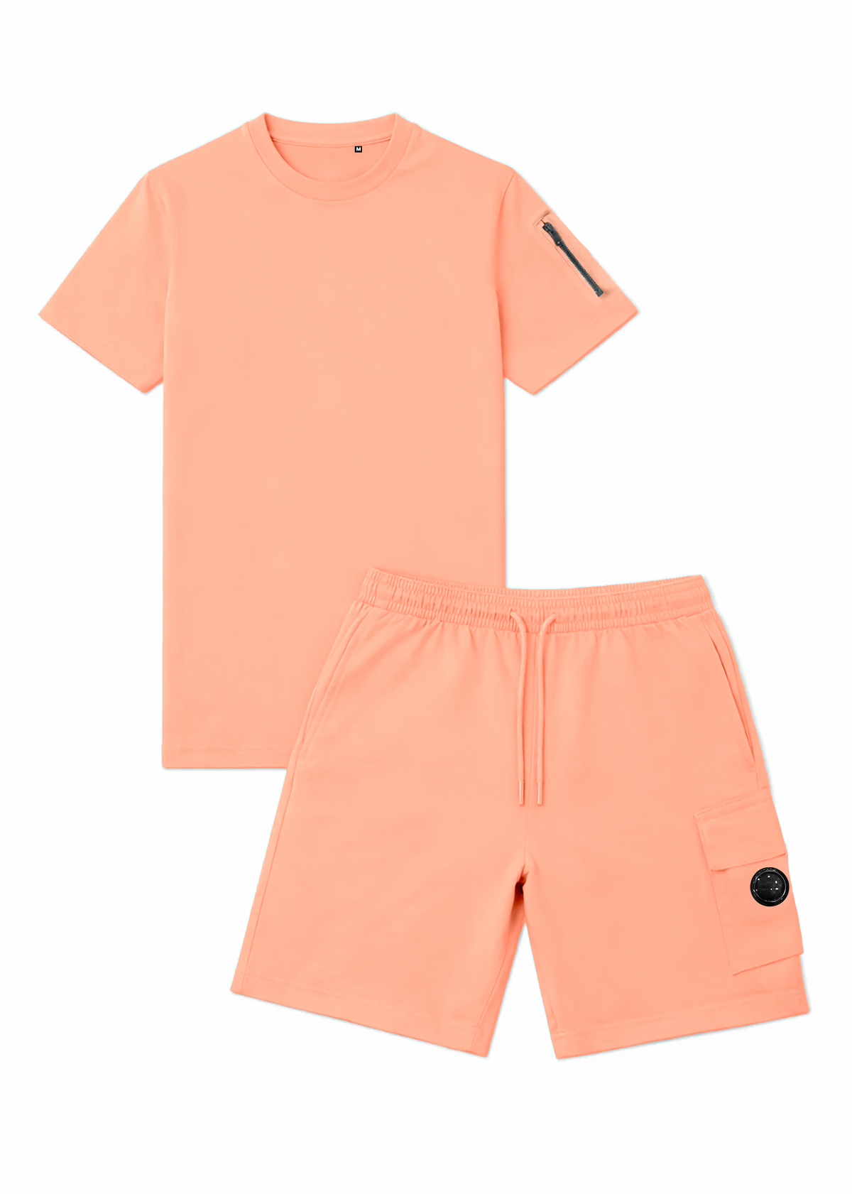 Ensemble Short/T-shirt Trinity – Salmon - vue 2