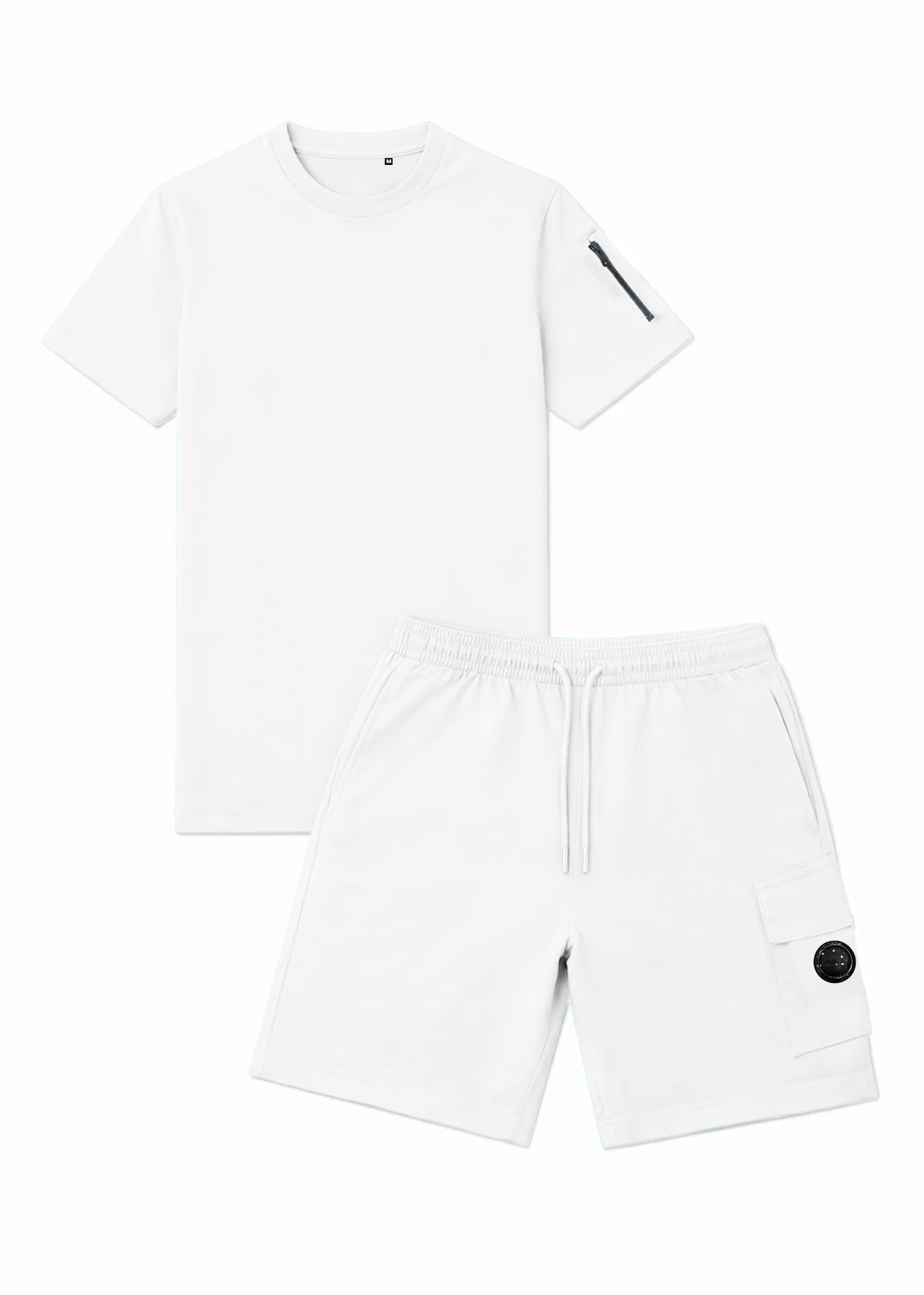 Ensemble Short/T-shirt Trinity – Blanc - vue 2