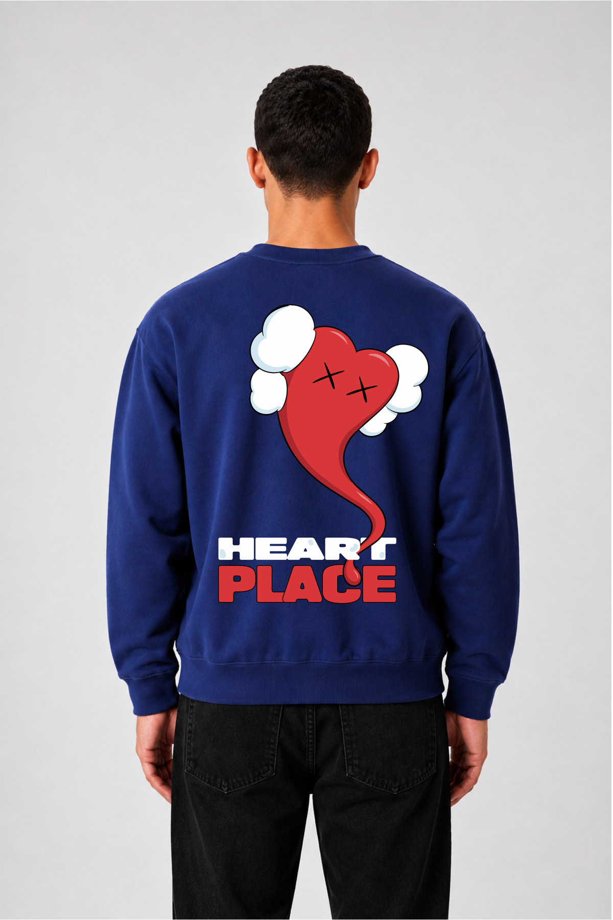 Sweat graphique HEART 03 - vue 3