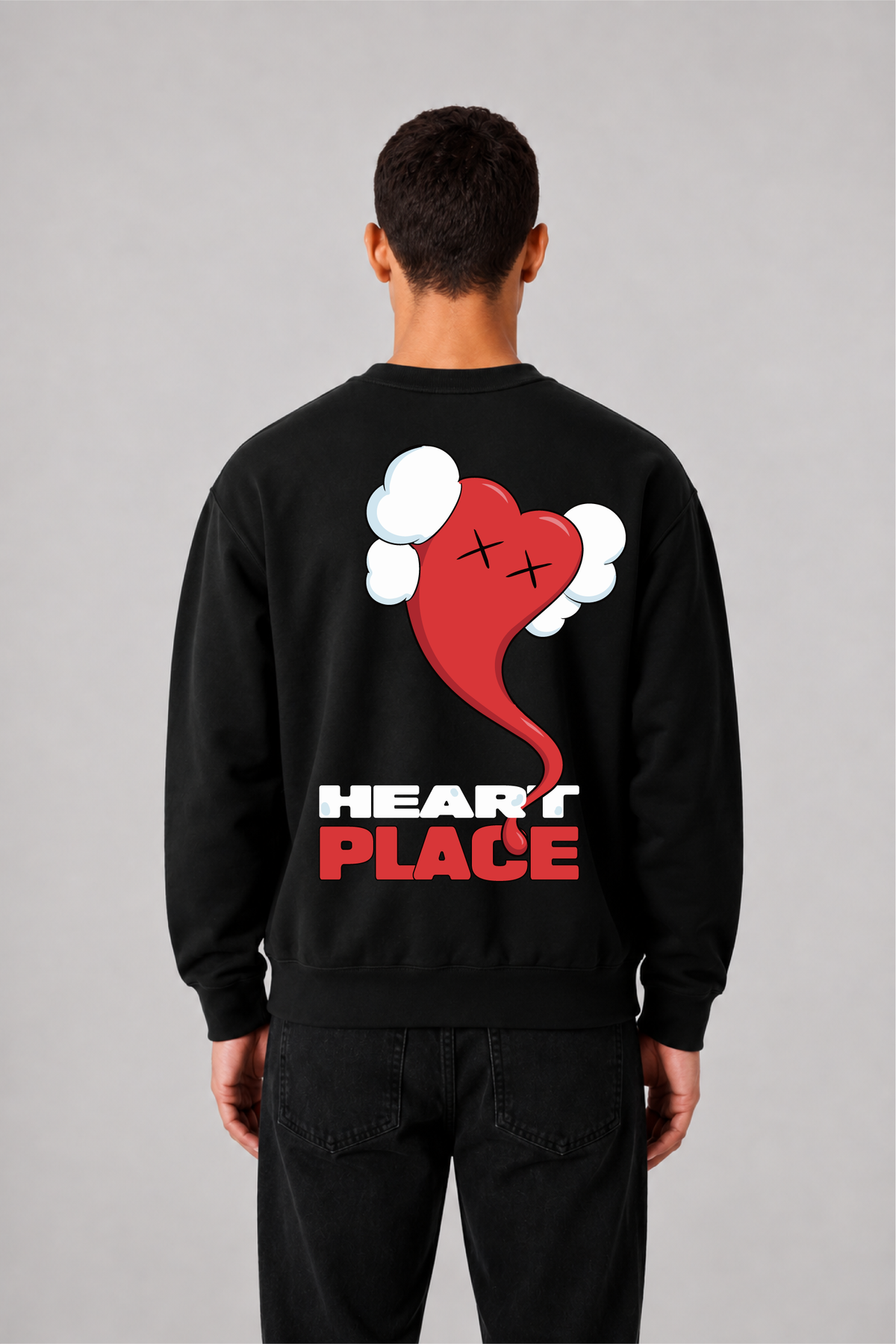 Sweat graphique HEART 03 - vue 1