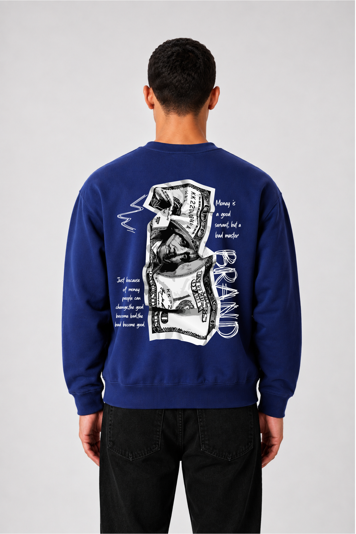 Sweat graphique MONEY 01 - vue 1