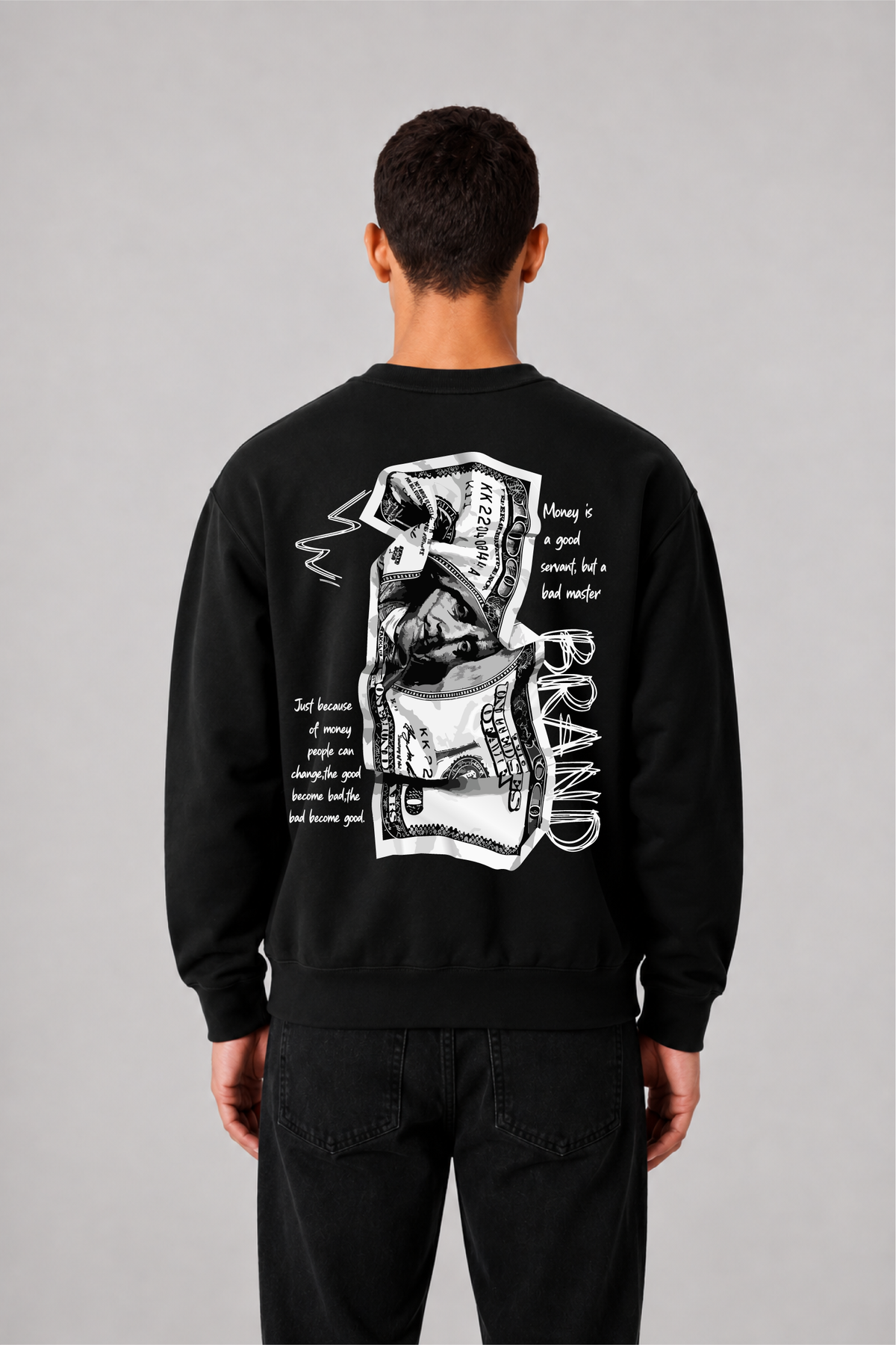 Sweat graphique MONEY 01 - vue 5