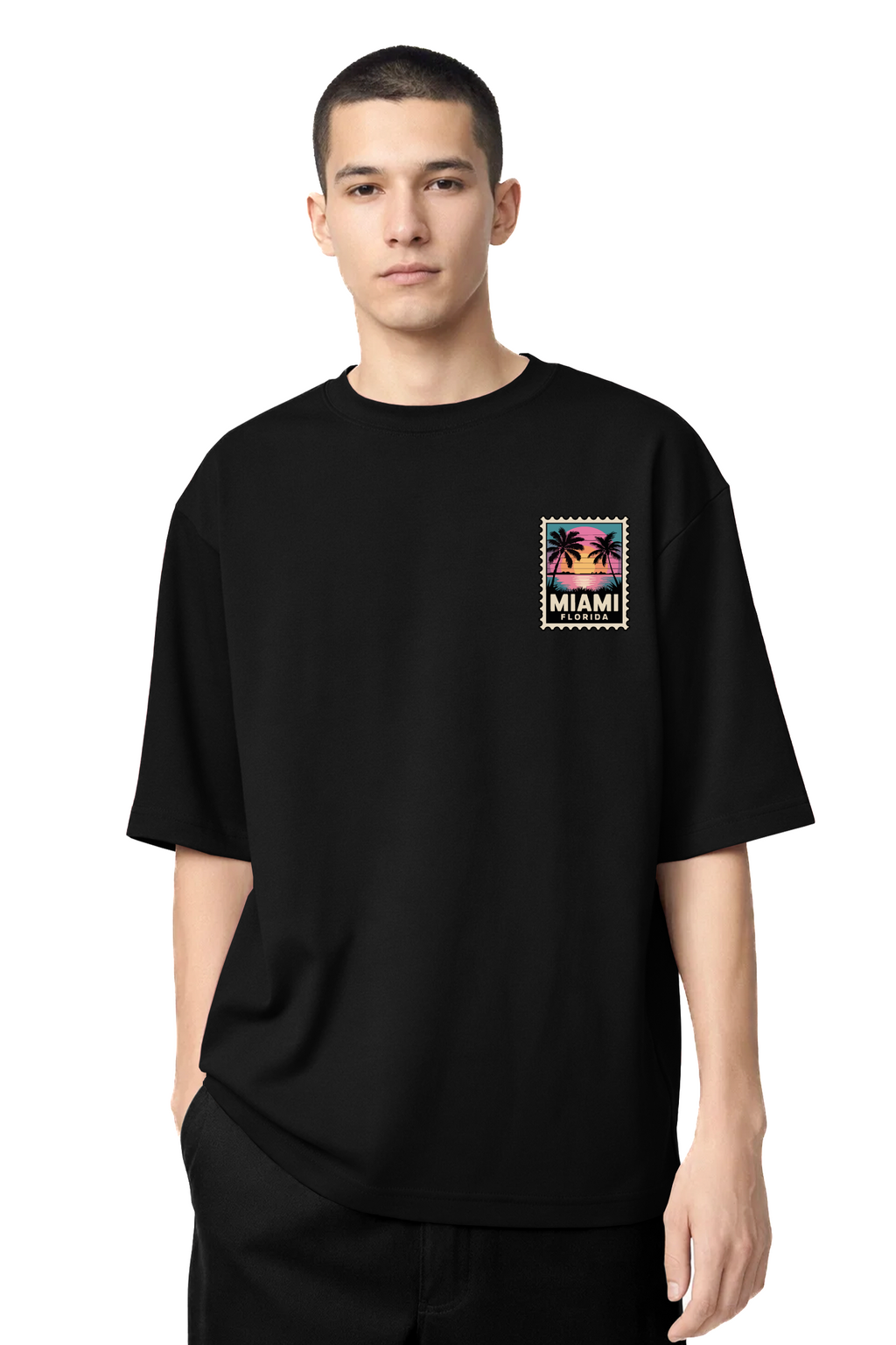 T-shirt Graphic Miami 02 - vue 8