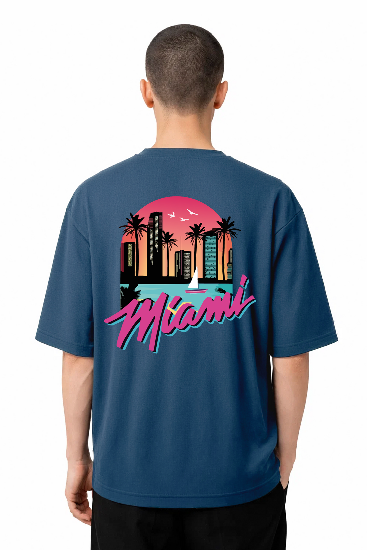 T-shirt Graphic Miami 03 - vue 7