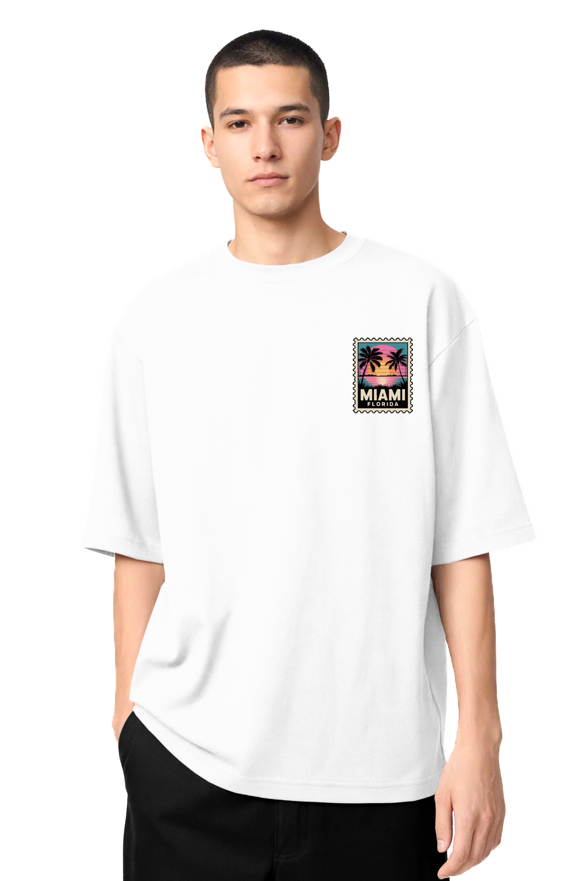 T-shirt Graphic Miami 02 - vue 6