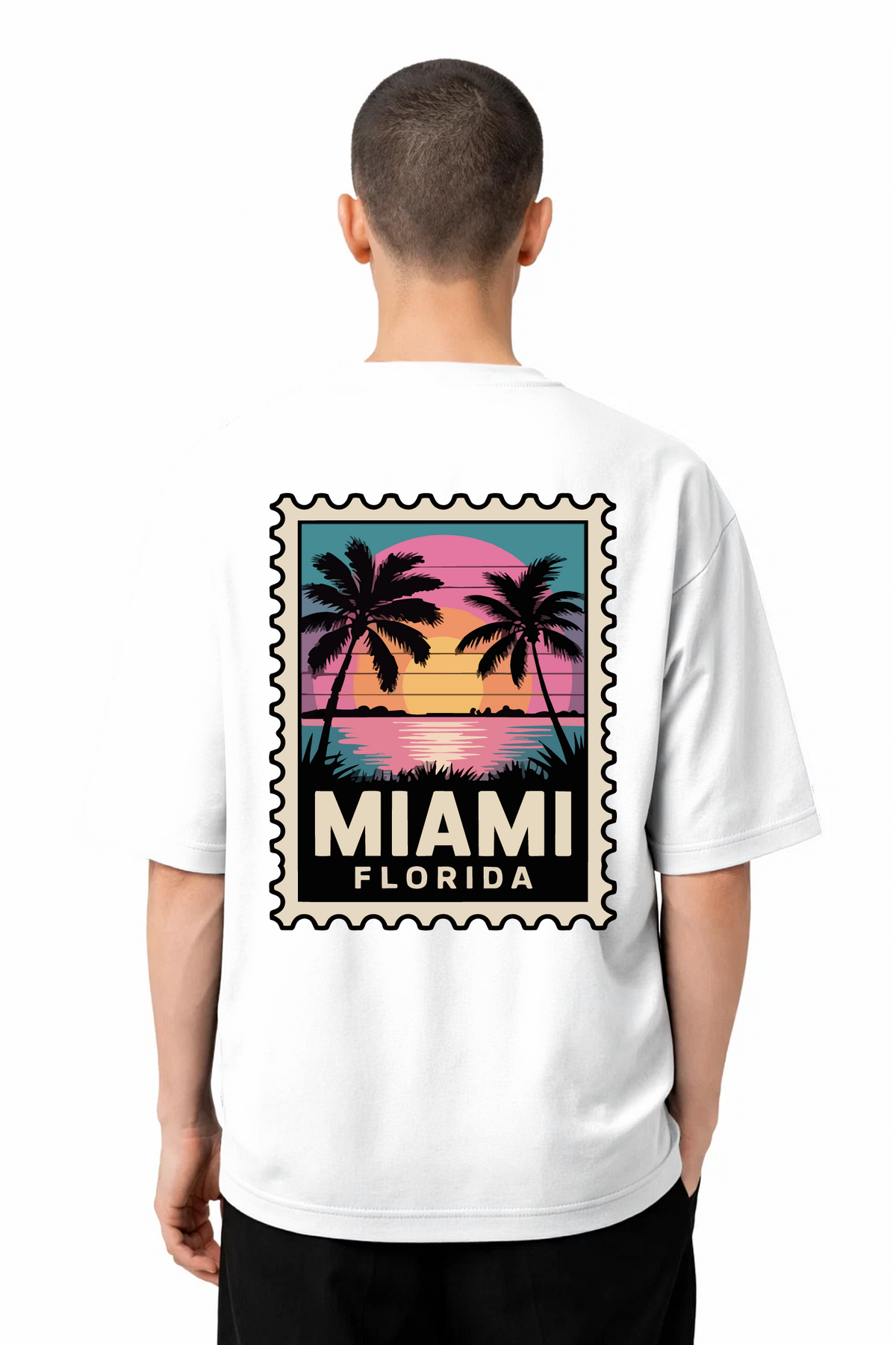 T-shirt Graphic Miami 02 - vue 5