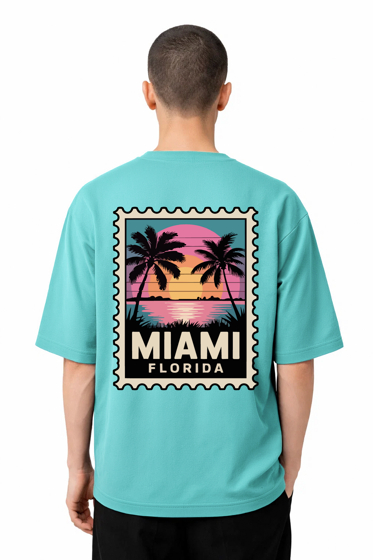 T-shirt Graphic Miami 02 - vue 9