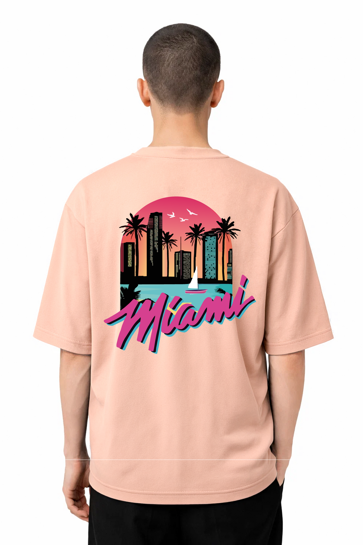 T-shirt Graphic Miami 03 - vue 9