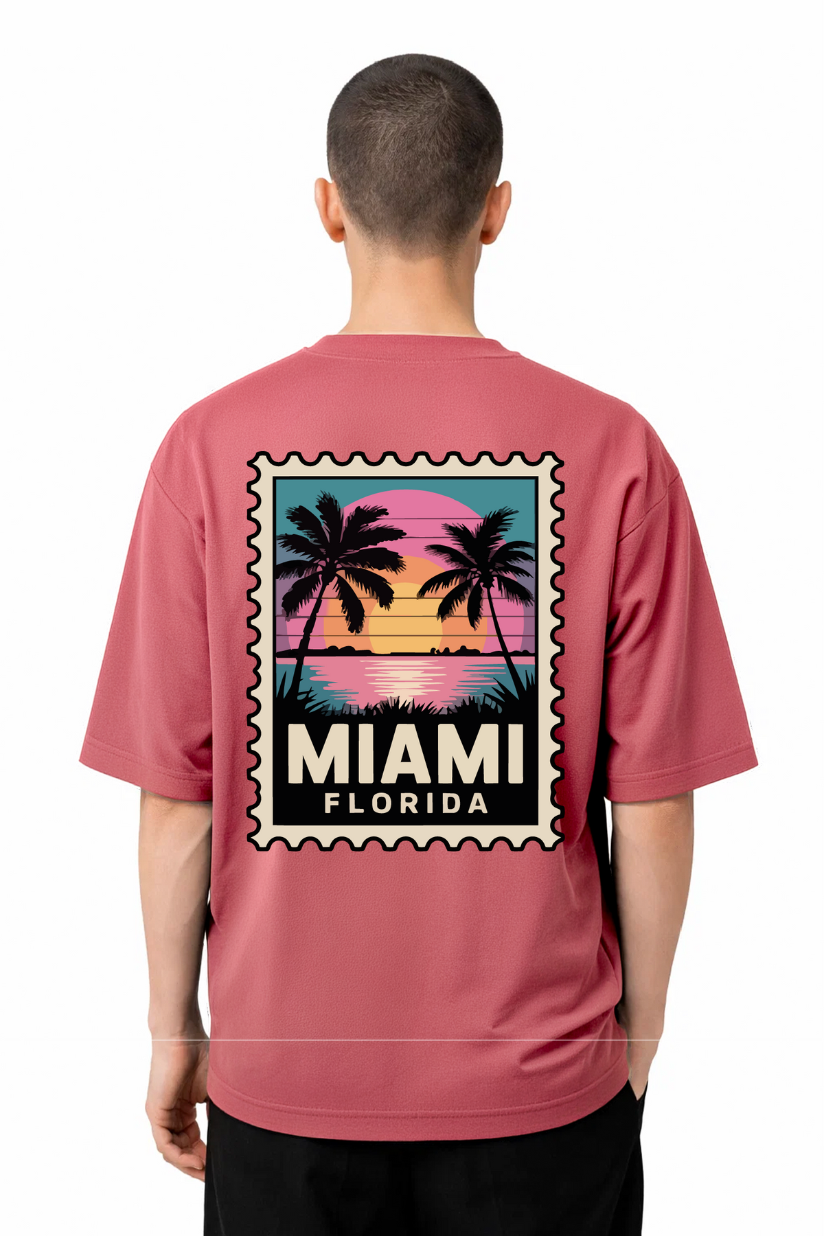 T-shirt Graphic Miami 02 - vue 3
