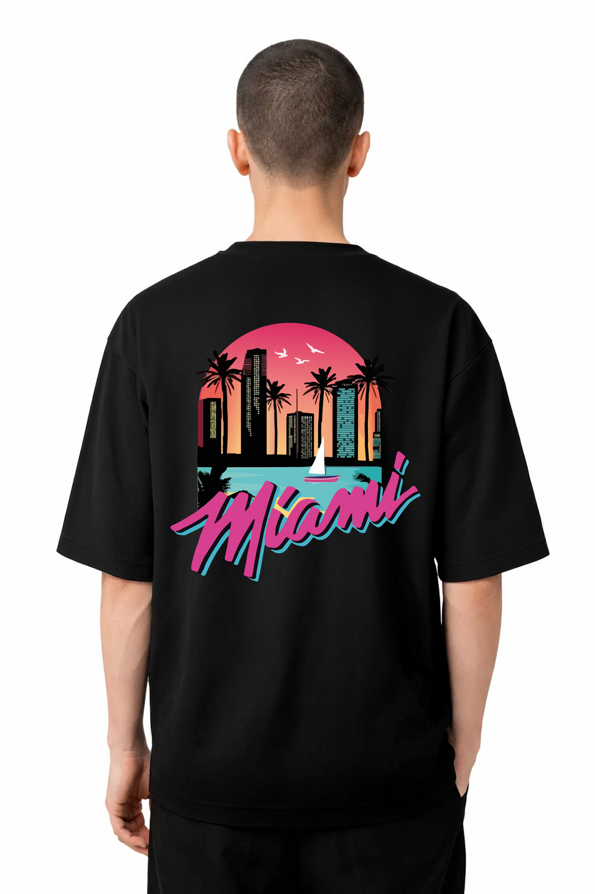 T-shirt Graphic Miami 03 - vue 13