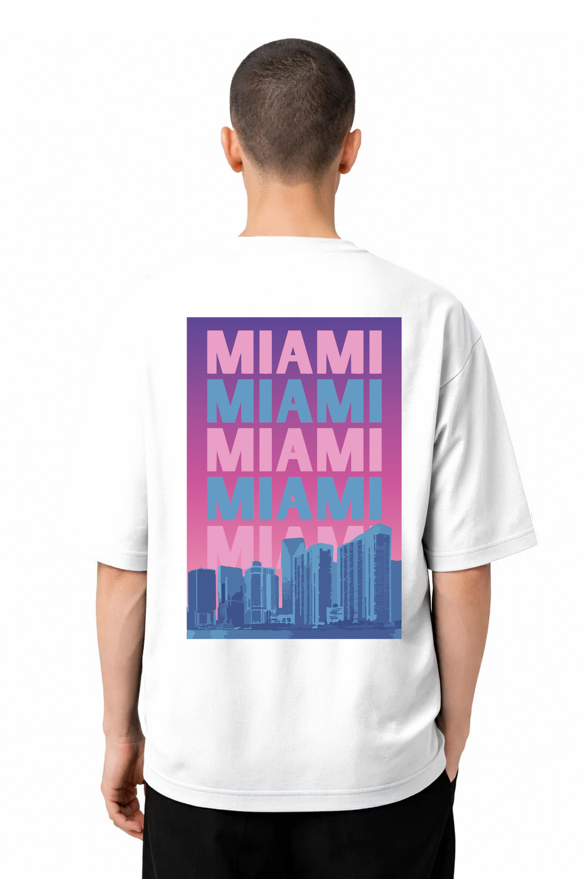 T-shirt Graphic Miami 04 - vue 9