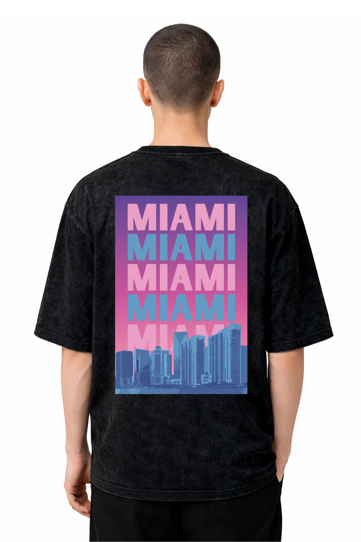 T-shirt Graphic Miami 04 - vue 3