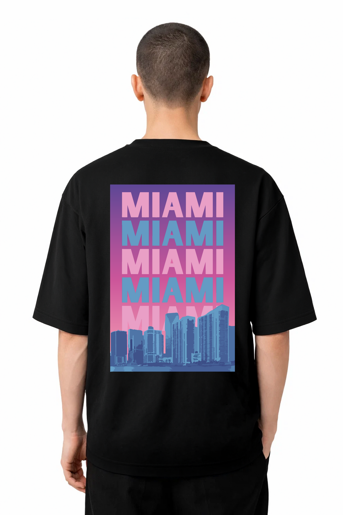 T-shirt Graphic Miami 04 - vue 7
