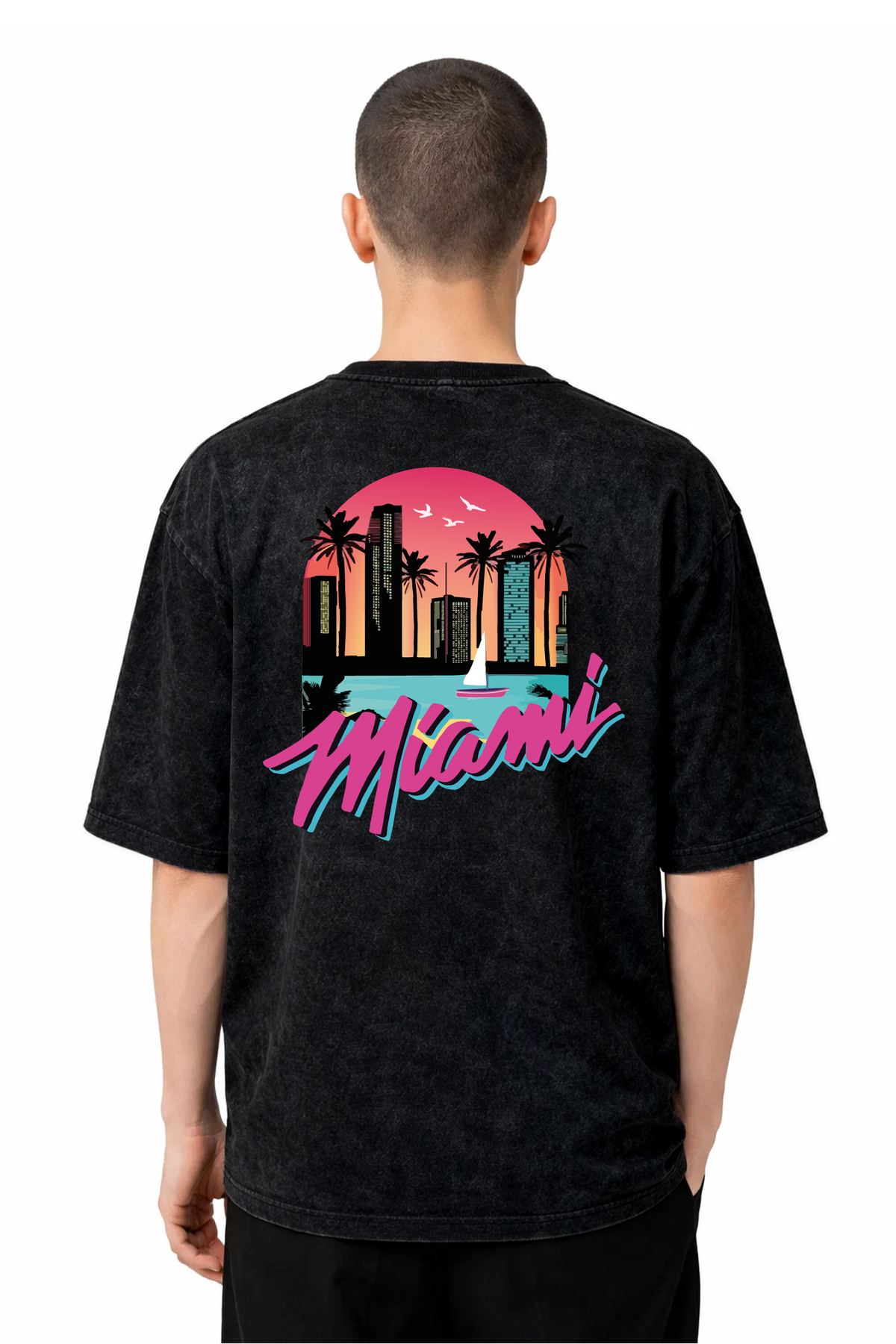 T-shirt Graphic Miami 03 - vue 3