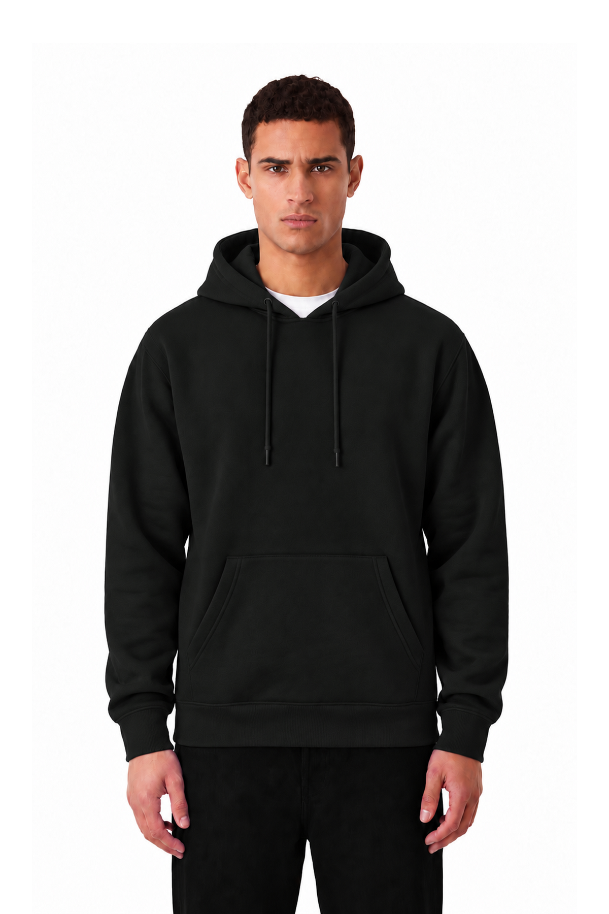 Sweat à capuche ZAY 330 GSM – Noir - vue 1