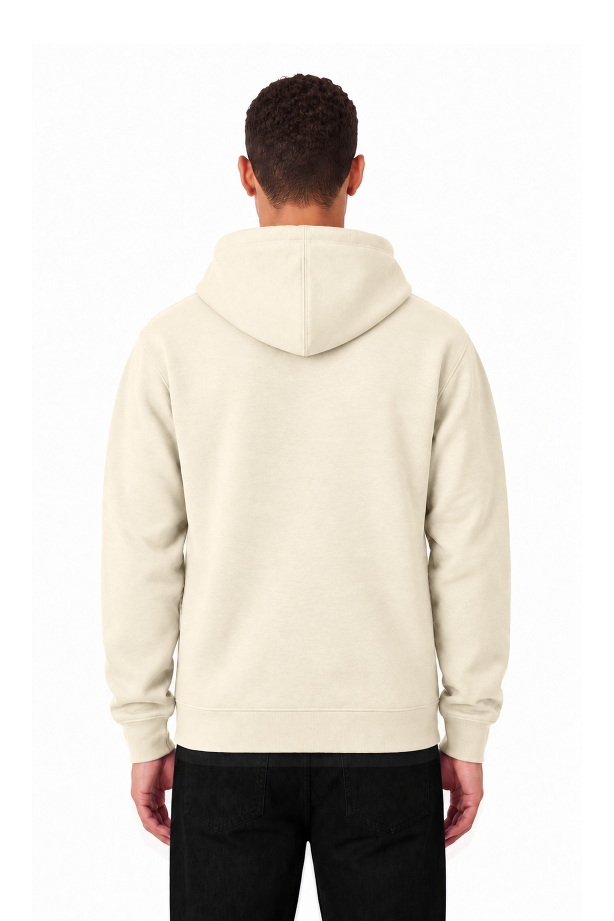 Sweat à capuche ZAY ZIP 330 GSM – Beige - vue 2