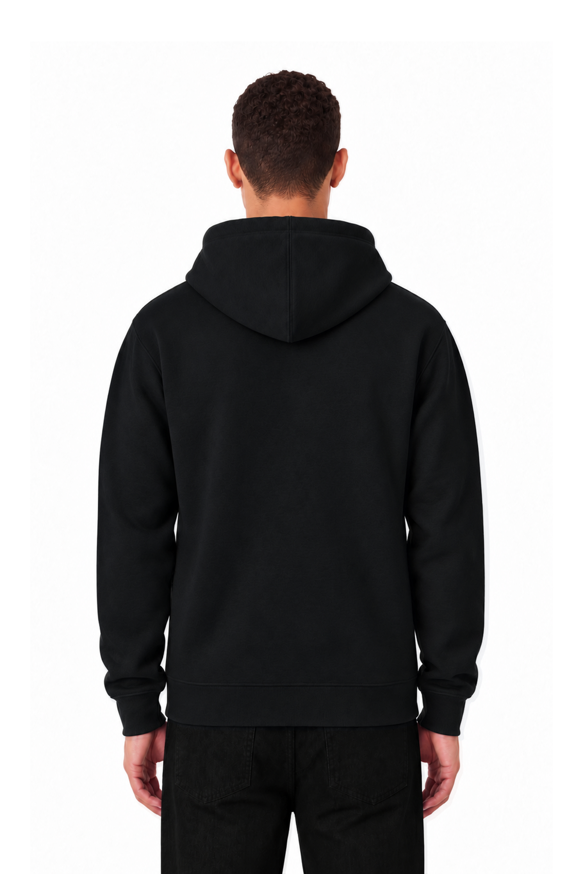 Sweat à capuche ZAY ZIP 330 GSM – Noir - vue 2