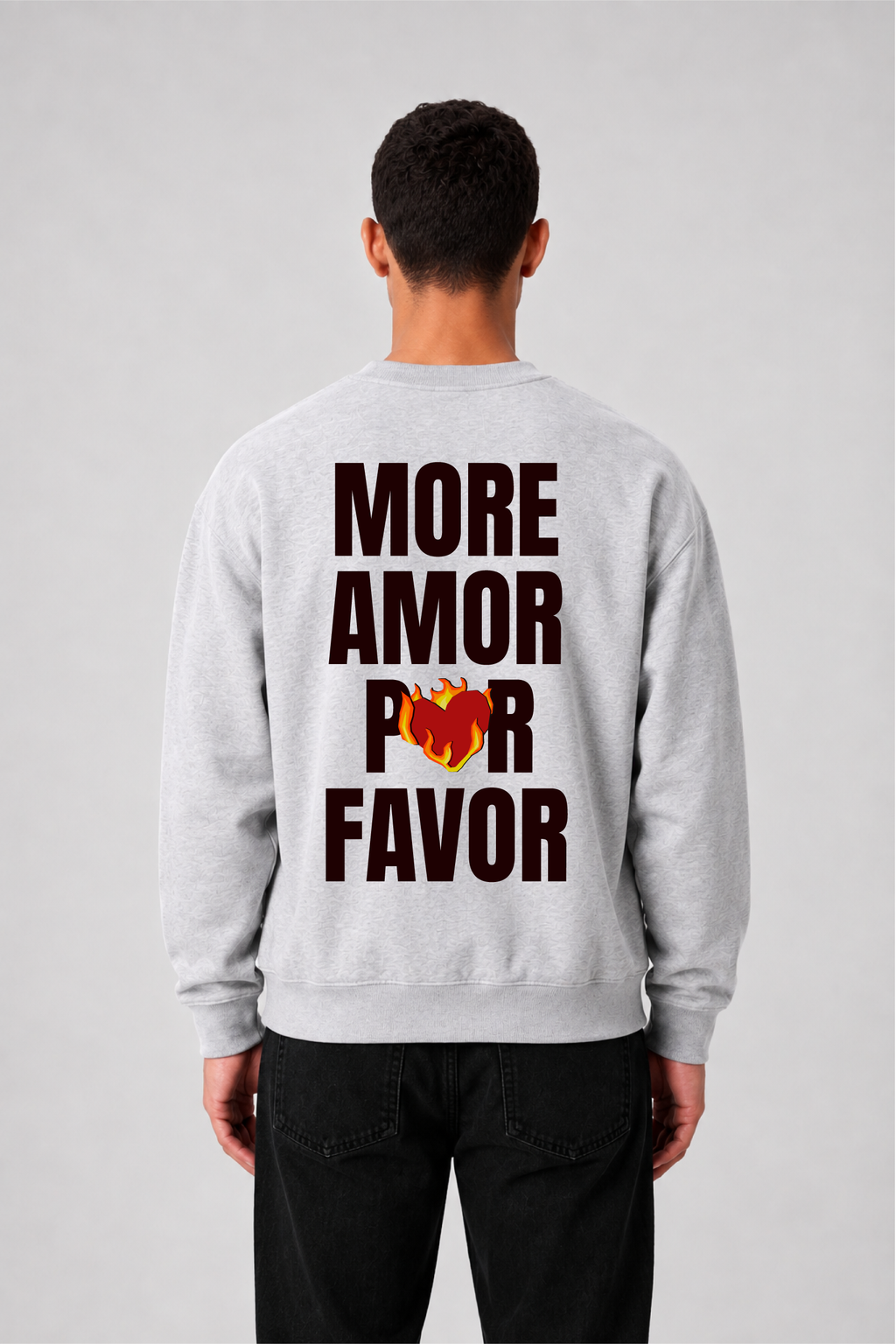 Sweat graphique AMOR 01 - vue 1