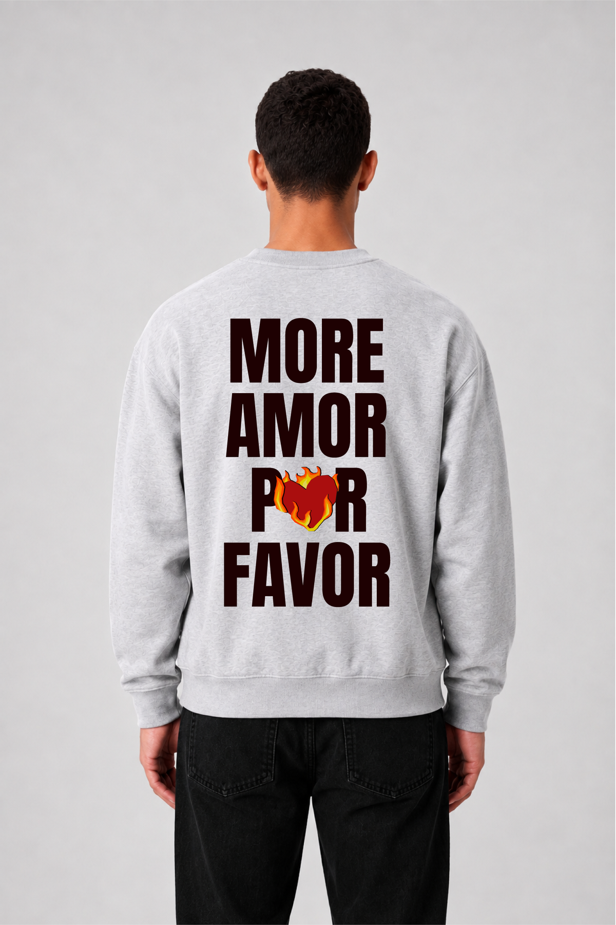 Sweat graphique AMOR 01 - vue 1