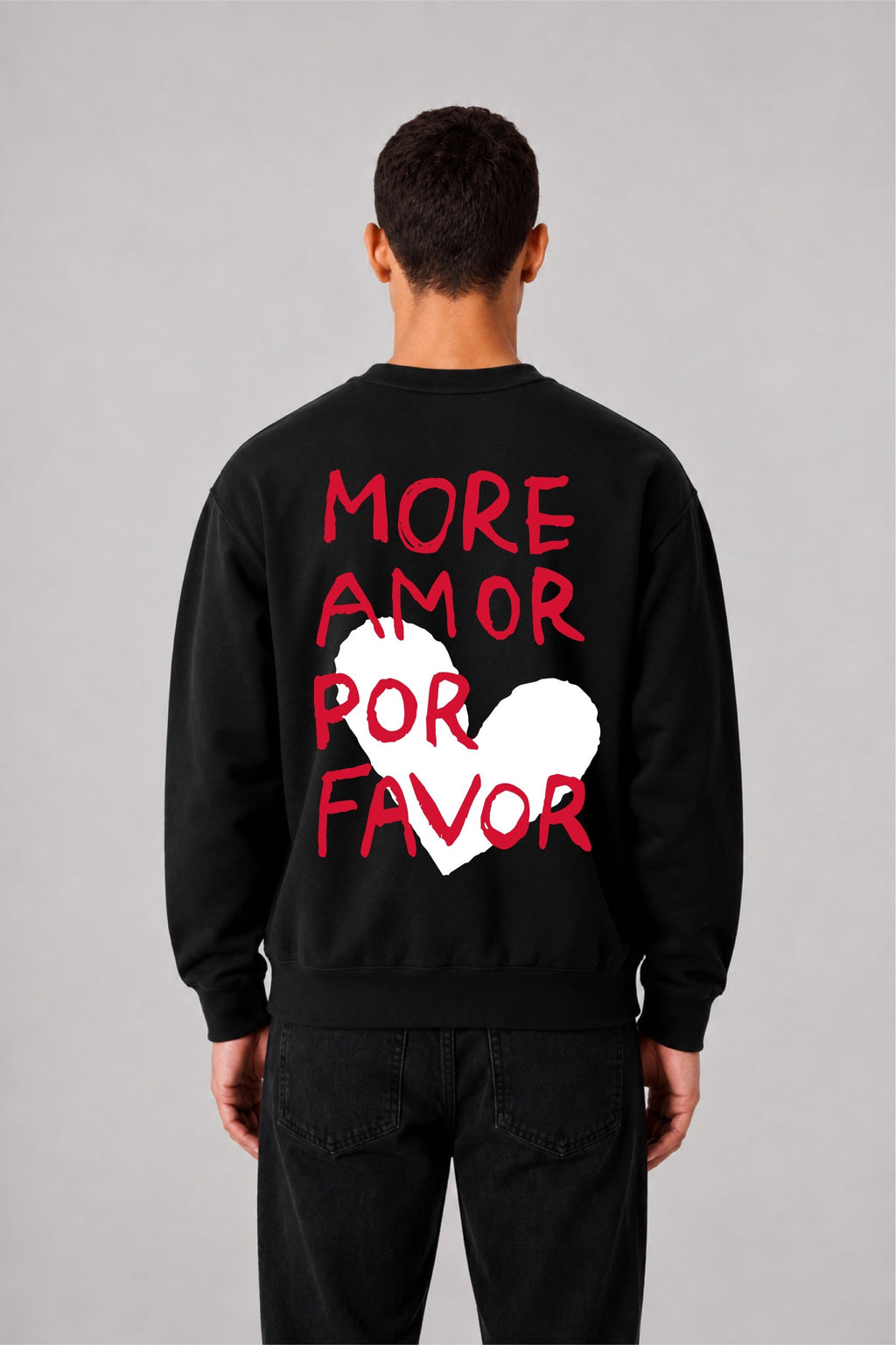 Sweat graphique AMOR 03 - vue 1