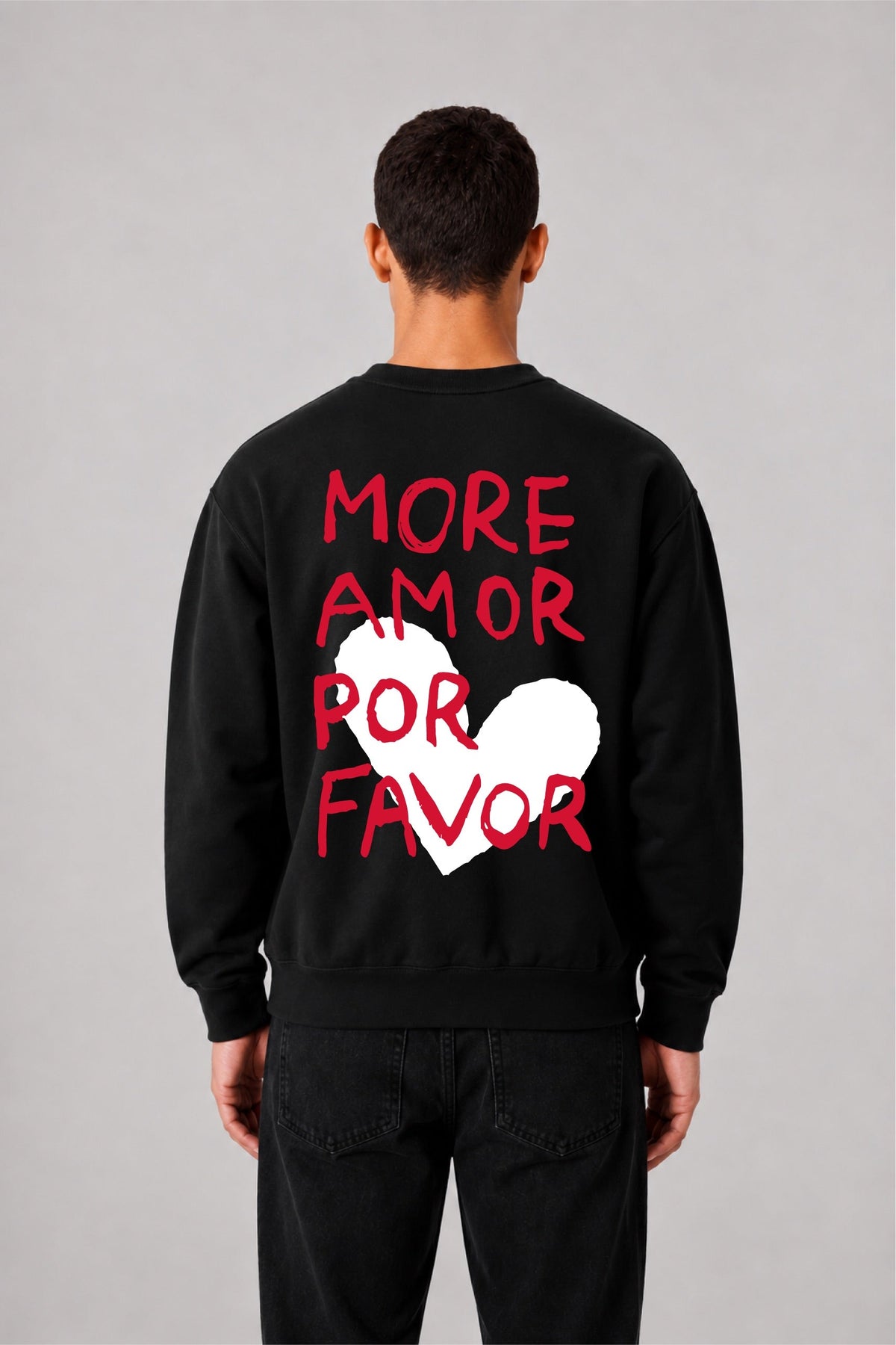 Sweat graphique AMOR 03 - vue 1