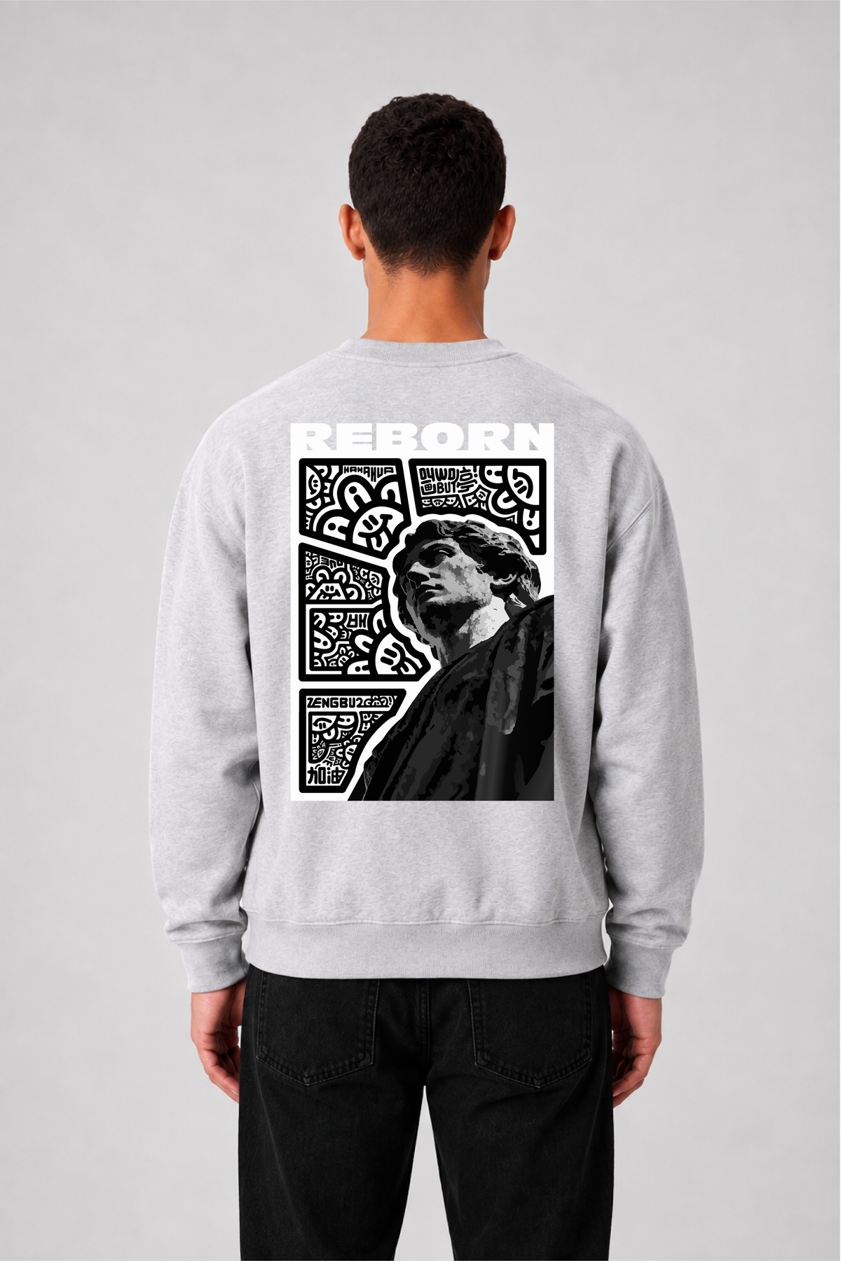 Sweat graphique MONA LISA 01 - vue 1