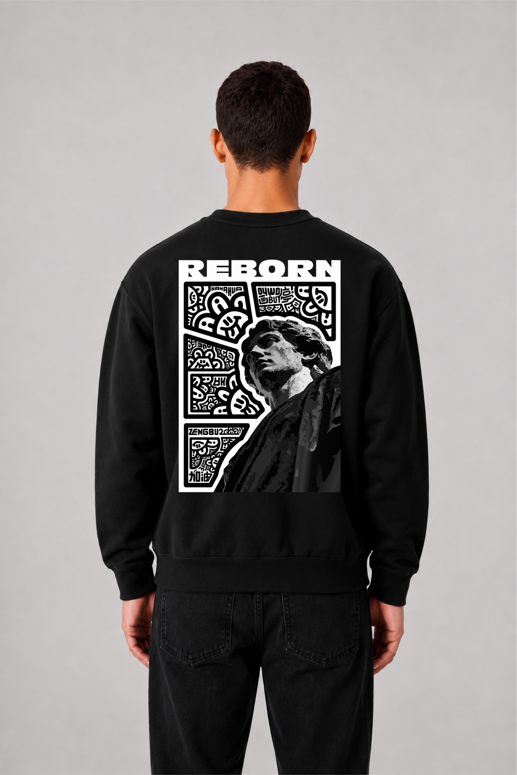 Sweat graphique MONA LISA 01 - vue 5