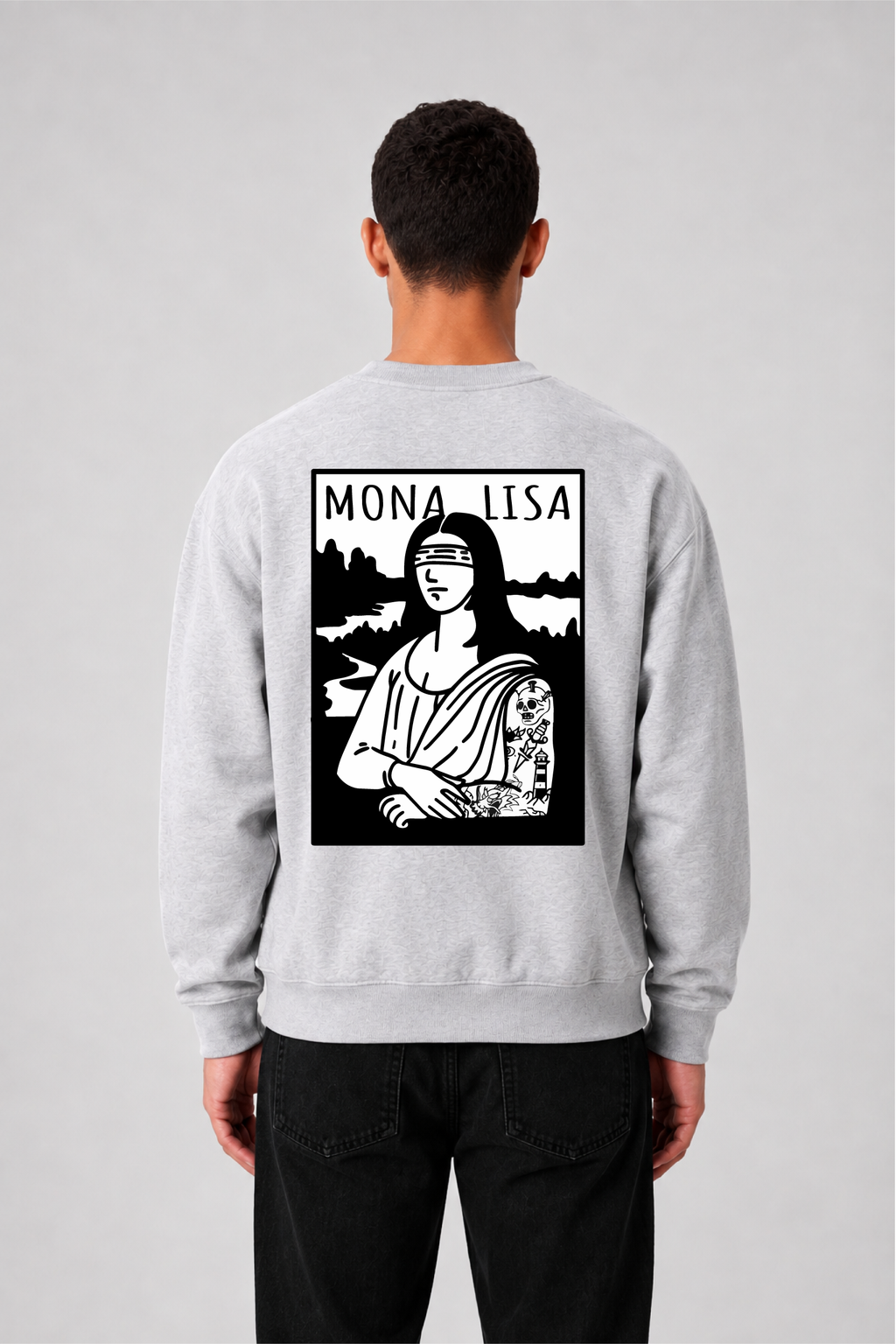 Sweat graphique MONA LISA 02 - vue 3