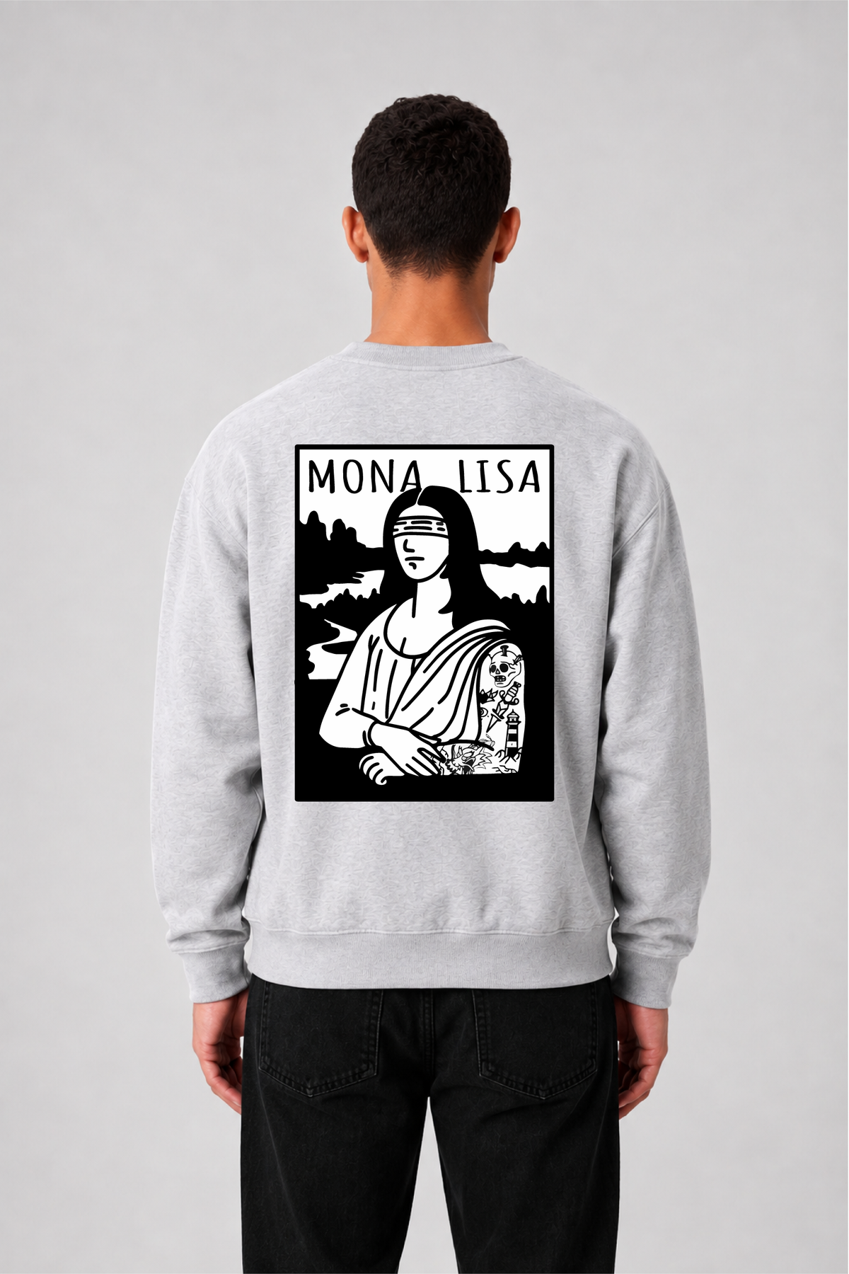 Sweat graphique MONA LISA 02 - vue 3