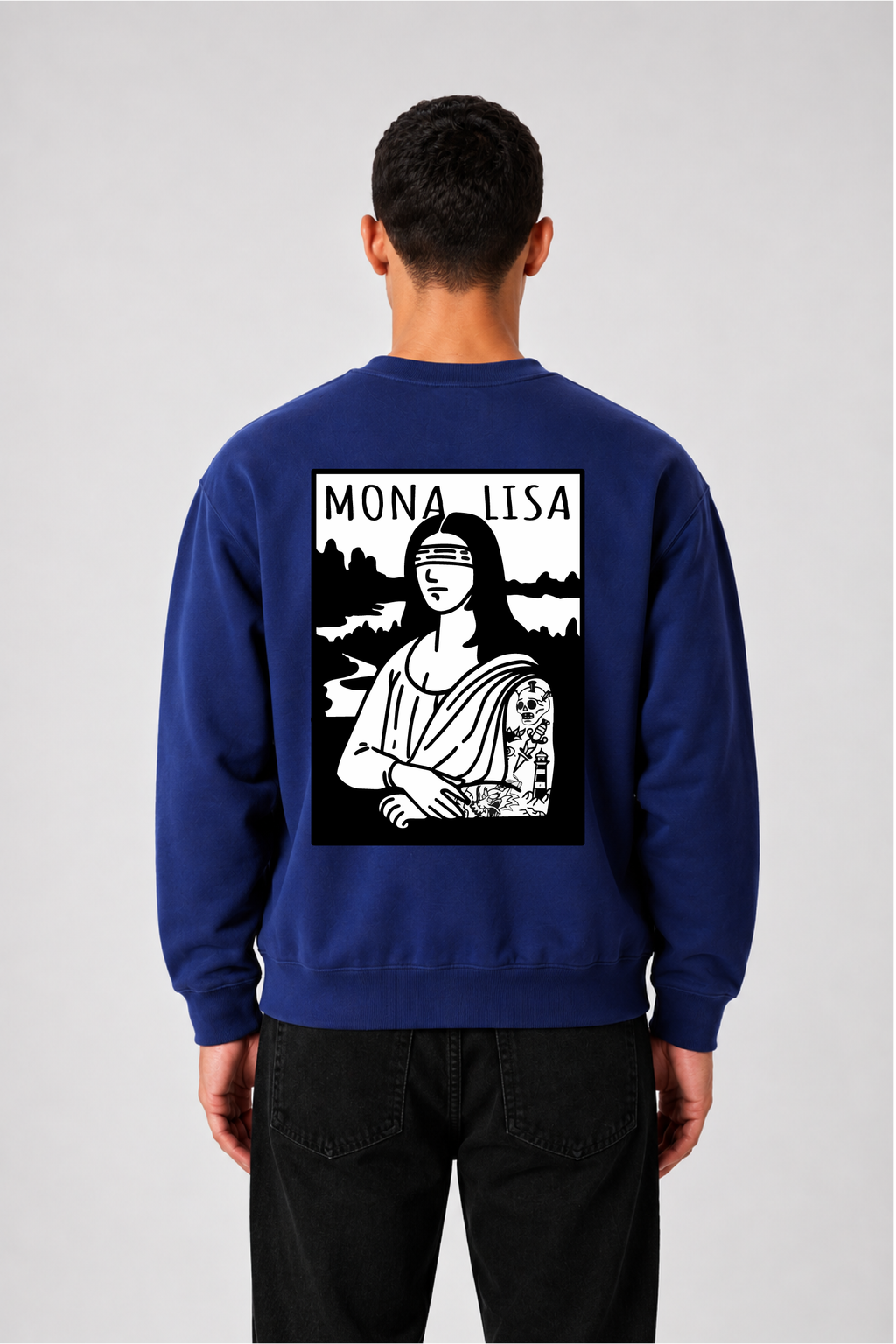 Sweat graphique MONA LISA 02 - vue 1