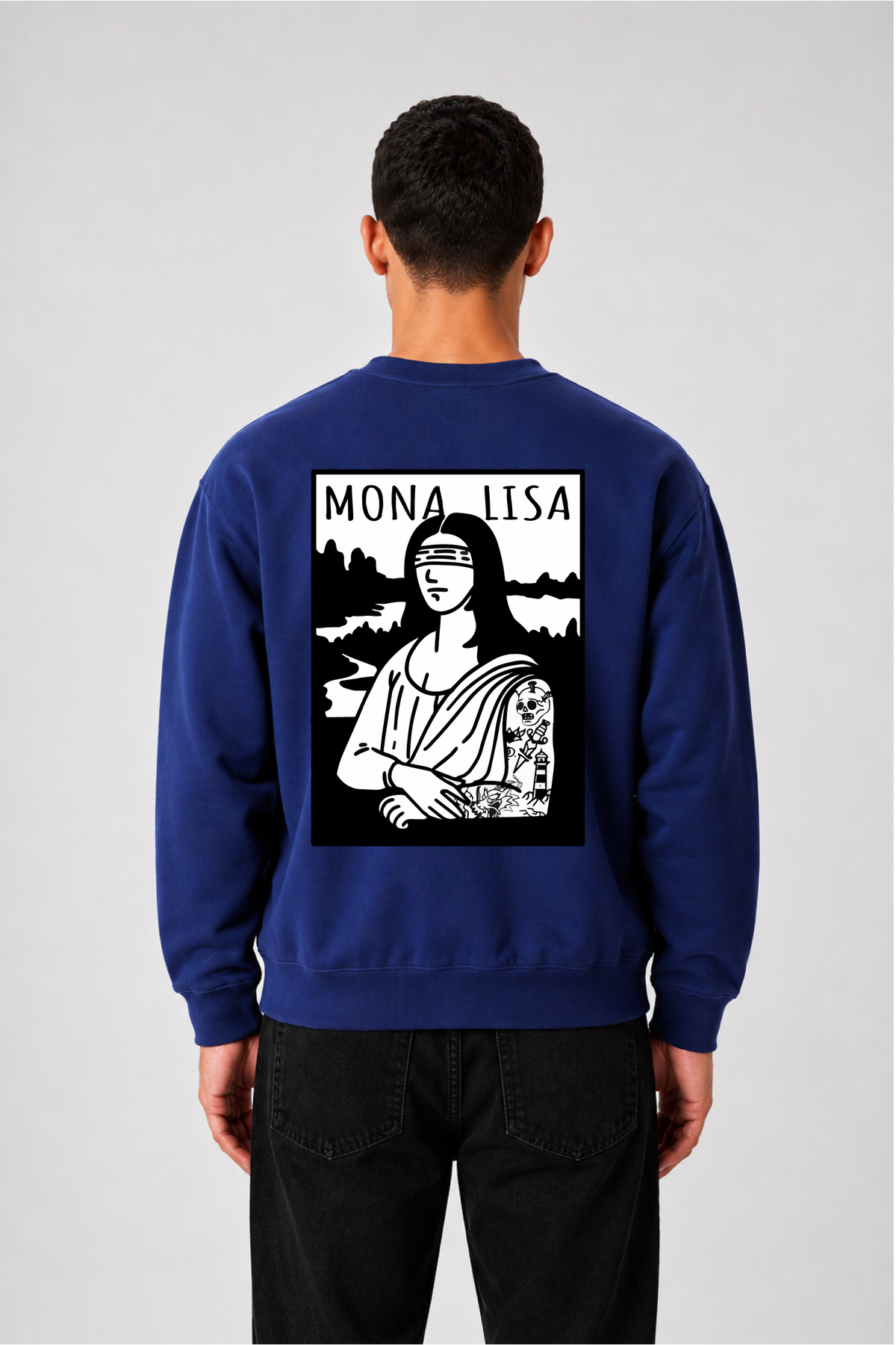 Sweat graphique MONA LISA 02 - vue 1