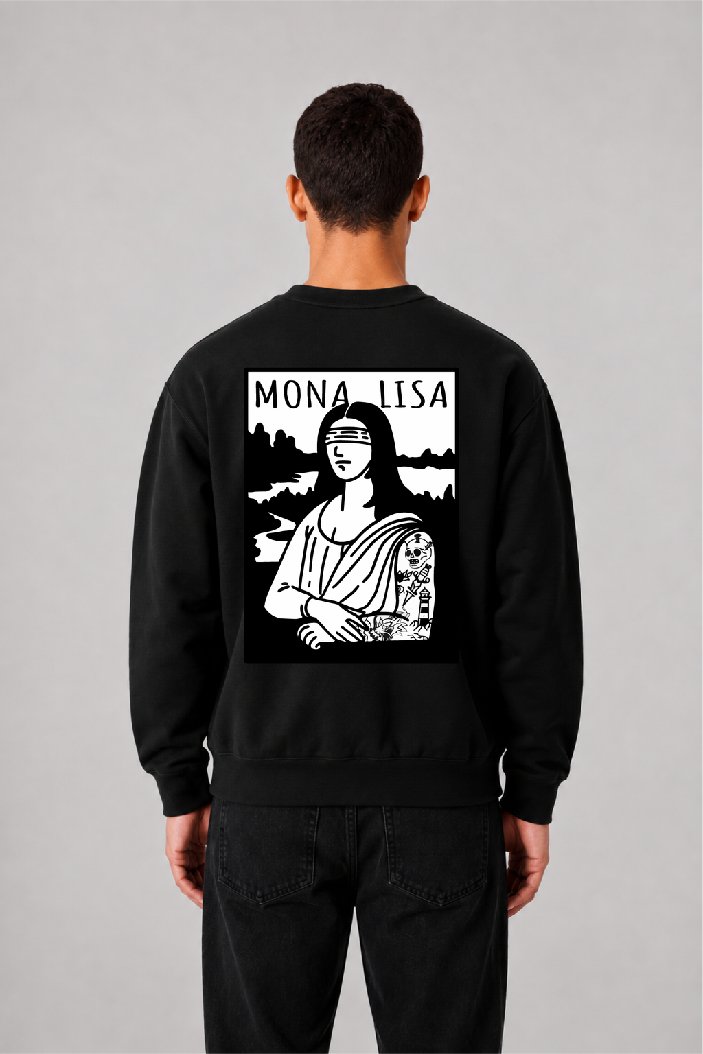 Sweat graphique MONA LISA 02 - vue 5