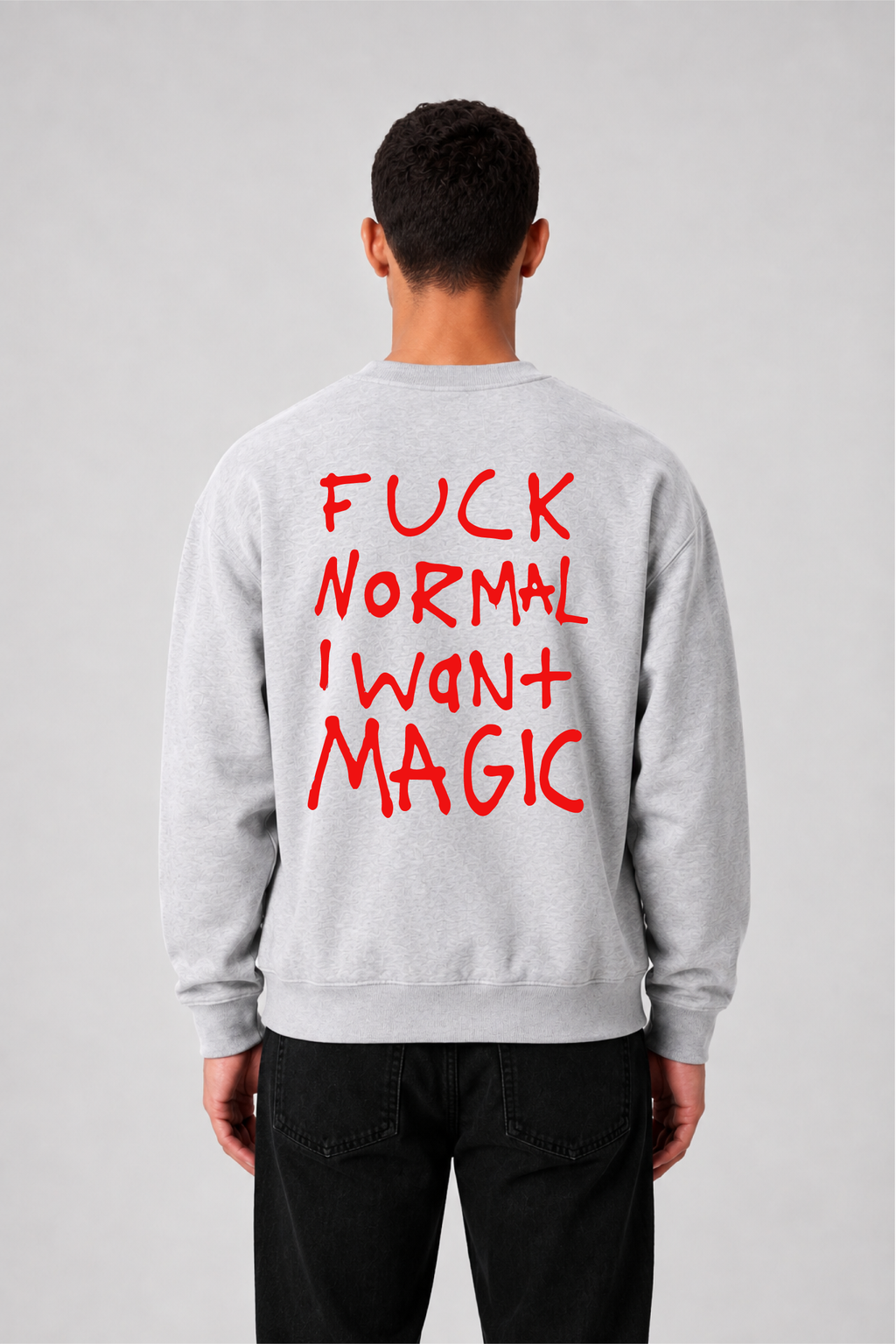 Sweat graphique WORDS 01 - vue 3