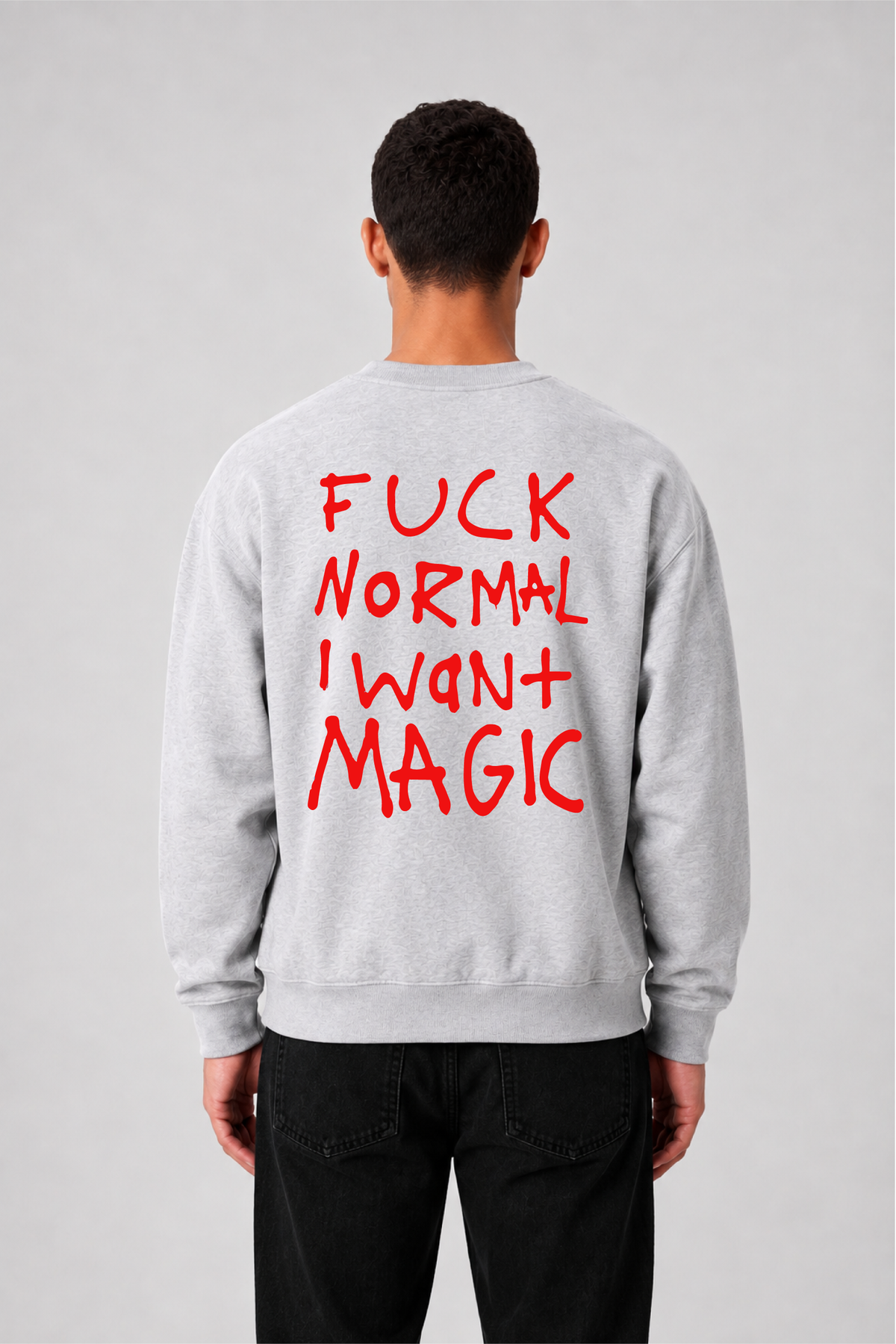 Sweat graphique WORDS 01 - vue 3