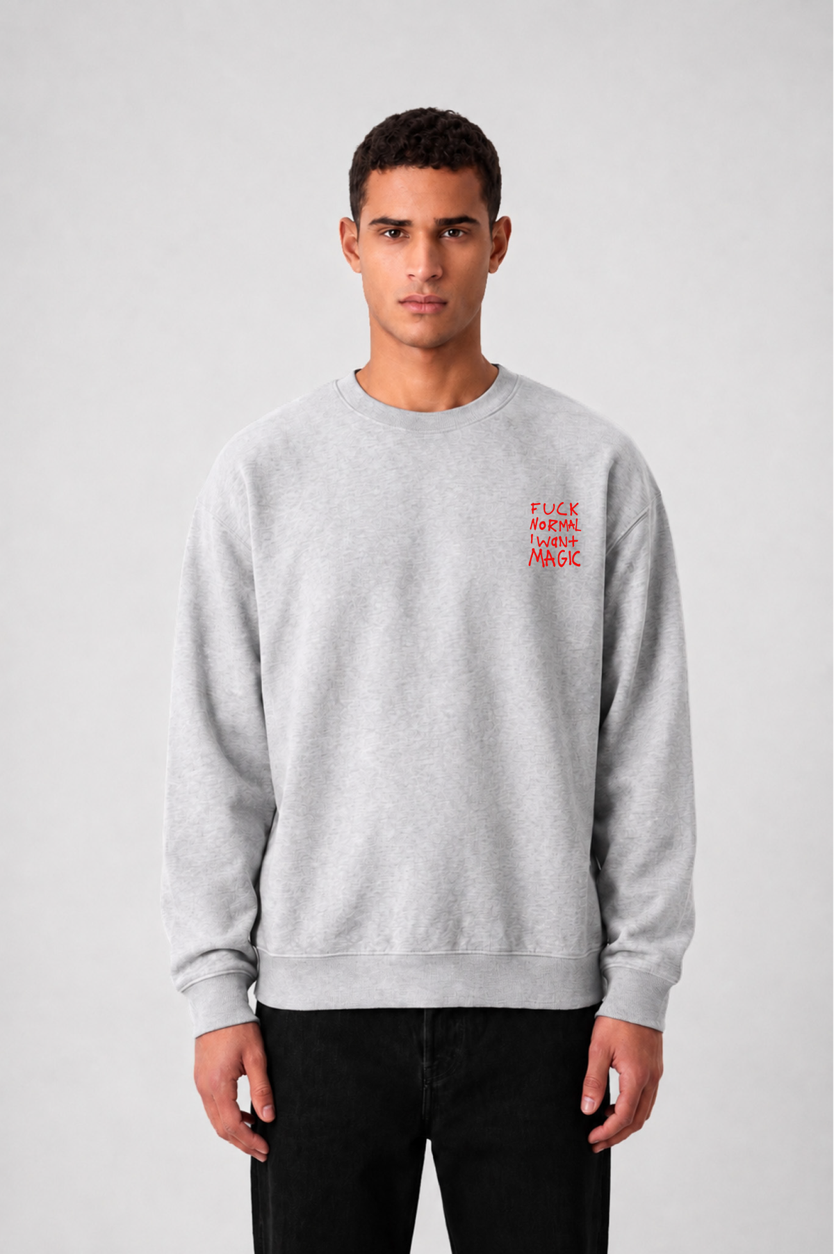 Sweat graphique WORDS 01 - vue 4